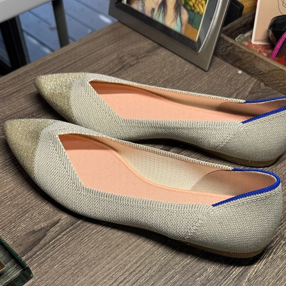 Rothy's Women's Cream and Blue Loafers - Picture 7 of 7
